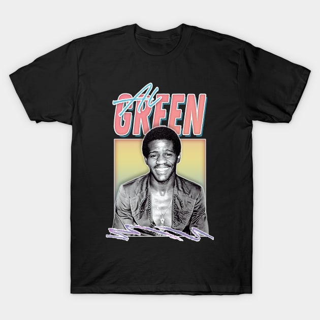 Al Green / Retro Aesthetic 70s Style Fan Design T-Shirt by DankFutura